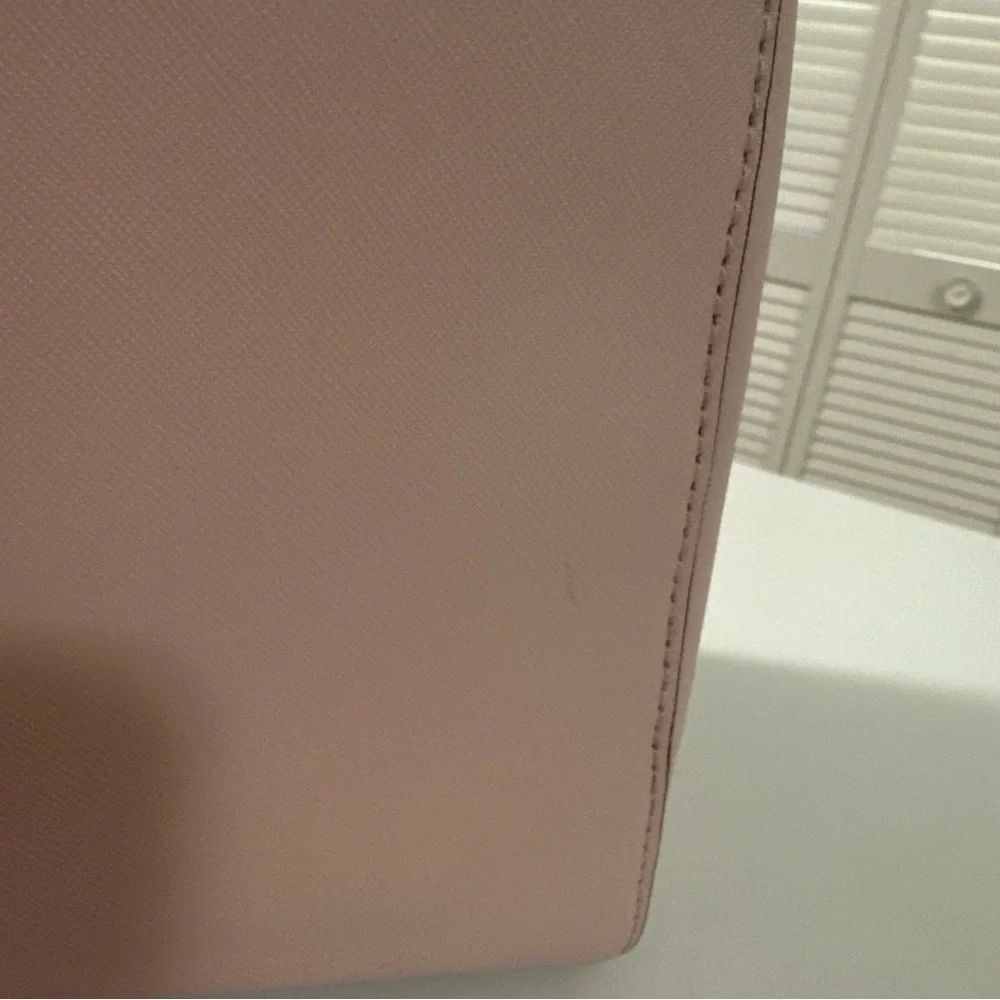Michael Kors Kellen Saffiano Leather Medium Satchel Blossom Pink - Picture 12 of 13